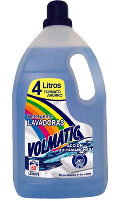 VOLMATIC detergente liquido lavadora accion