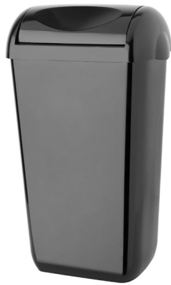 WASTE BIN BLACK Papelera 23 l