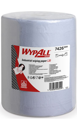 WYPALL L30 Ultra 3c 33x38cm paños bobina azul