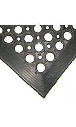 ALFOMBRA DRENAG 153x92x1,2 cm antifatiga negro 