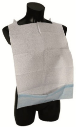 Babero desechable con bolsillo de celulosa 36x64cm