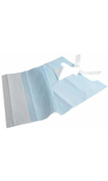 BABERO DESECHABLE CON BOLSILLO 37x70cm