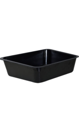BANDEJA MELAMINA 350x250x80 mm negra