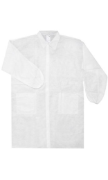 BATA POLIPROPILENO LAB COAT CIERRE BOTONES PRESION