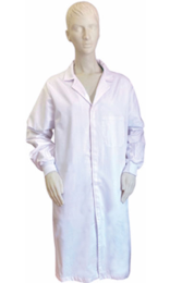 BATA VELCRO MANGA LARGA UNISEX POPELIN ALIMENTARIA