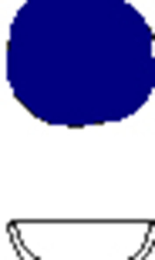 BOL DIP PEQUEÑO 6x5 cm ISOLA AZUL COBALTO Costaver