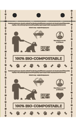 BOLSA CANINA 20x30 Impresa Compostable EQG60 
