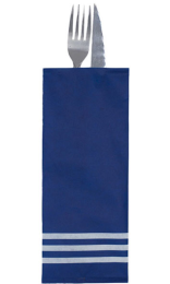 BOLSA CUBIERTOS REAL + SERVILLETA 30x40 P&P blanca