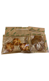 Bolsa Kraft Fresh con Cierre Adhesivo Reutilizable - 25x30cm