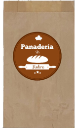 Bolsa Kraft Personalizada para Pan y Bollería