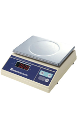 BÁSCULA INOX Y BLANCA DIGITAL 6 kg GRADUACION 2 g 