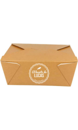 Caja Americana Kraft Estanca 300g 2880ml - Personalizada