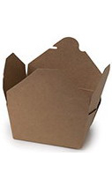 CAJA AMERICANA KRAFT ESTANCA 780 ml 125x105x65mm
