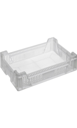 Caja Apilable 22 litros Calada - Blanco | Tienda Online
