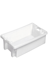 Caja Apilable y Encajable de 18 litros - Medidas 515x350x155 mm - Color Blanco