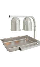 CALENTADOR INFRARROJOS METAL 2 LÁMPARAS 56x36x60,5