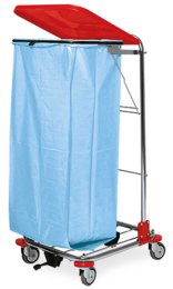 CARRO PORTABOLSAS 120 l VDM con tapa, pedal y