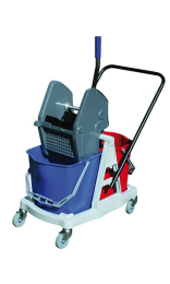 CARRO SANI SHOW 2 Cubos 18 l y prensa vertical 