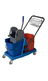 Carro Sanitario Plus 2 Cubos 25L con Prensa Vertical - ¡Envío Gratis!