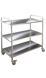 CARRO SERVICIO 3 BANDEJAS inox
