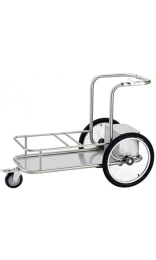 CARRO VIAL CON ARMARIO 133x64x95 cm acero inox