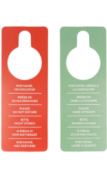 CARTEL NO MOLESTAR "CARTON"