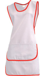 CASULLA 164 g 100% poliéster T-002-50x87 cm blanco