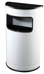 Cenicero Papelera Kok Semicircular con Cubo 60L - Compra en línea