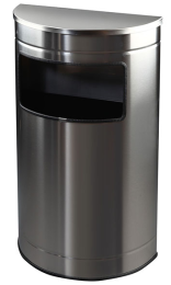 Cenicero Papelera KOK Semicircular 80l con Cubo - Compra Online