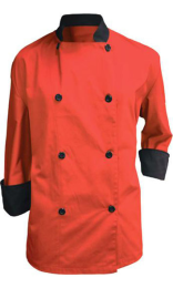 CHAQUETA CHEF UNISEX MANGA COMBINADA BOTONES 200g 