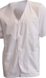 CHAQUETA PICO MANGA CORTA UNISEX 200g 65%