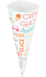 Conos de papel para helados personalizados - Tienda Online