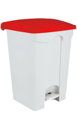 CONTENEDOR 70 l VDM con tapa roja y pedal