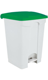 CONTENEDOR 70 l VDM con tapa verde y pedal