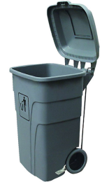 CONTENEDOR CHARGE GRIS 120 l con pedal