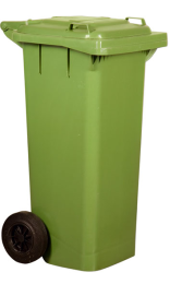 CONTENEDOR DUS HAS 80 l  2 ruedas verde