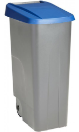 Contenedor Eco Has 85L Gris con Tapa Azul - Compra Online