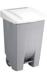 Contenedor con pedal blanco 80L SEL HAS