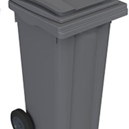 CONTENEDOR ZONA 120 l 2 ruedas gris