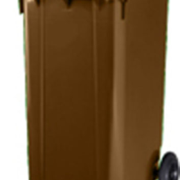 CONTENEDOR ZONA 240 l 2 ruedas marron