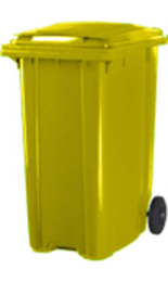 CONTENEDOR ZONA 360 l 2 ruedas amarillo