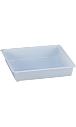 CUBETA RECTANGULAR  6 l 430x285x75 mm blanca 