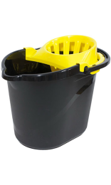 Cubo Escurridor Amarillo 15L Ovalado con Asa