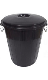 CUBO HAS CON TAPA 50 l NEGRO