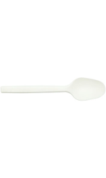 CUCHARILLA FIBRA BIO 125mm blanco compostable