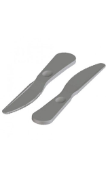 CUCHILLO 173x26x5 mm polipropileno gris