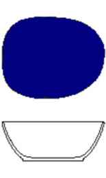 ENSALADERA 17x14x6 cm ISOLA AZUL COBALTO Costaverd