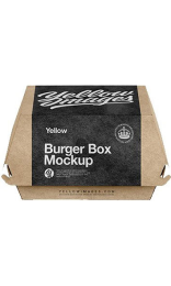 Envase Kraft para Hamburguesa de 250g - 14x12,5x5,5 cm