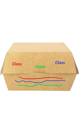 Envase Hamburguesa Kraft 250g - Personalizado - 3 Colores