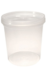 ENVASE HERMETICO 555 cc PP CON PRECINTO Y TAPA - Compra Online